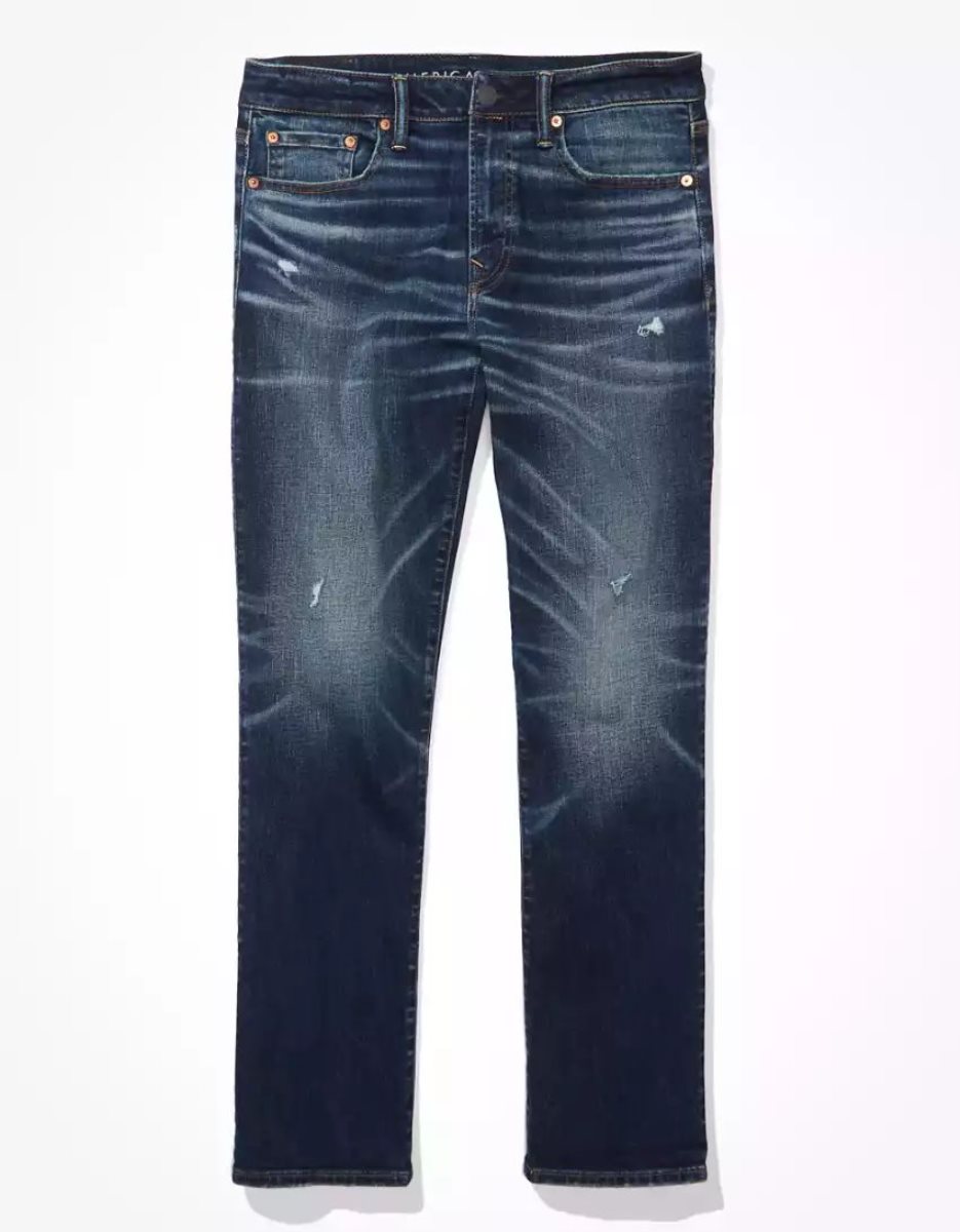 Jean American Eagle AE AirFlexTemp Tech Distressed Original Bootcut Multicolore Homme | USH-09500081